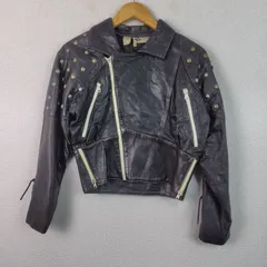 90s ZERBINI ゼルビーニ レザージャケット ブラック 40サイズ レディース 古着 レトロ アメカジ ストリート モード グランジ