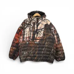 SUPREME 20aw Micro Down Half Zip Hooded Pullover Woods サイズXL シュプリーム マイクロダウンハーフジッププルオーバー ウッド柄 ジャケット 大名店