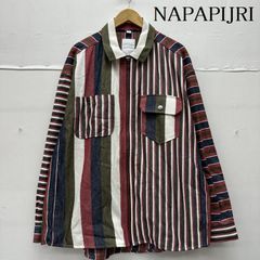激レア!nada. ナダ ストライプ シャツ ジャケット rebirth - メルカリ