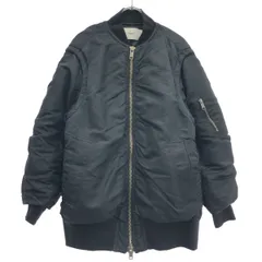 STUDIOUS ステュディオス Padded Bomber Jacket パテッドボンバージャケット 123550004 ブラック Fのサムネイル