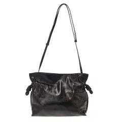 LOEWE ロエベ フラメンコクラッチ ミディアム パテントレザーショルダーバッグ  ブラックのサムネイル