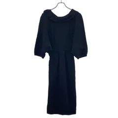 LOUIS VUITTON ルイヴィトン 2008AW ボリュームシルクワンピース RW082 WNDR04SFX ブラック 34のサムネイル