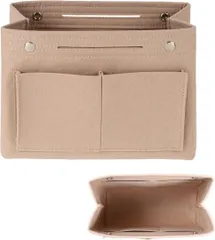 自立式バッグインバッグ 軽量 フェルト 柔らか素材 ベージュ 266L235