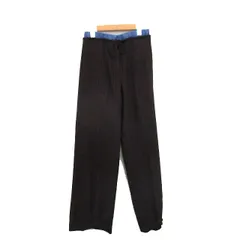 ザラ ZARA タグ付き ワイドパンツ コットン ストライプ XS ブラウン 茶 /KT12