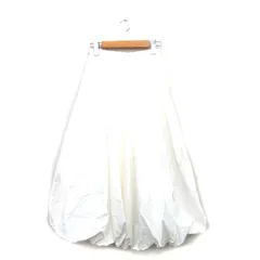 ユナイテッドアローズ UNITED ARROWS バルーンスカート ロング コットン シンプル 36 ホワイト 白 /KT20