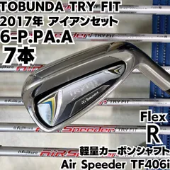 ゴルフプランナー TOBUNDA TRY FIT(2017)軽量 7S アイアンセット IR Air Speeder TF406i (フレックスR) メンズ 男性用 右利き 右用のサムネイル