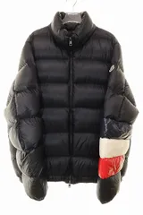 モンクレール MONCLER WILLM GIUBBOTTO BLACK SIZE 6 E20914135585 ウィルム ダウンジャケット トリコロール ブラック 【ブランド古着ベクトル】【中古】☆AA★251016