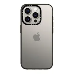 コンパクト iPhone 15 Pro CASETiFY ケース [軽量/MIL規格準拠 (2x MIL-STD-810G) / ワイヤレス充電に対応] - クリア ブラック