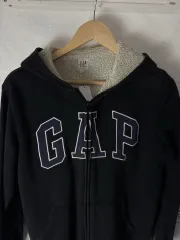 GAP シープスキン ファー ジップアップ フーディー