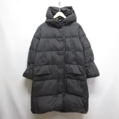 ユニクロ UNIQLO ＋J 美品 ダウン ロング コート L チャコールグレー JIL SANDER ジルサンダー