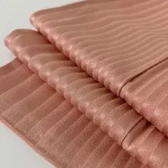 色無地 ストライプの地紋 一つ紋 正絹 着物 MK-4610