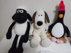 ウォレスとグルミット ぬいぐるみ (ショーン/グルミット/フェザーマクグロー) まとめ売り