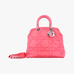 クリスチャンディオールChristian Diorグランヴィル ローズ レッド ラムスキン 08-MA-1102