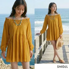 snidel スナイデル【F】オールインワン 黄 シフォン インナー付 旅行