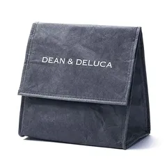 【新品】 DEAN & DELUCA(ディーンアンドデルーカ) ランチバッグ チャコールグレー 保冷バッグ チルドバッグ 折りたたみ コンパクト 20×20×13cm
