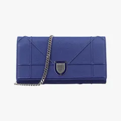 クリスチャンディオールChristian Diorディオラマ ブルー レザー 03-MA-1126