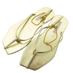 ピッピシック PIPPICHIC ドゥーズィエムクラス取り扱い ANKLET SANDAL アンクレット サンダル トング チェーン S 22.5cm ゴールド 0812