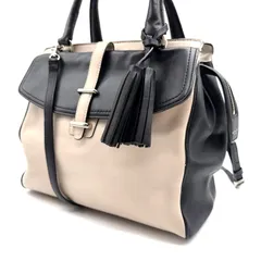 COACH y2k 2way two-tone shoulder bag handbag beige black コーチ ツートン ショルダーバッグ