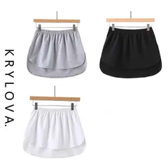 レイヤードTシャツ スリットレイヤードTシャツ レイヤード Tシャツ インナー スカート スリット サイドスリット入り 付け裾 つけ裾 レディース 重ね着風 カットソー 3色から選べる