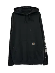 S 21FW CARHARTT カーハート ルーズフィット WHO フーディー Tシャツ ブラック