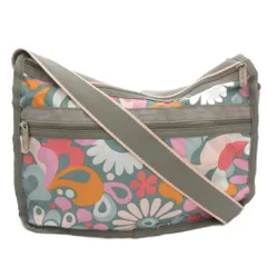レスポートサック LesportSAC ショルダーバッグ グレー 花柄 マルチカラー /FF ■ECT