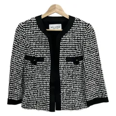 miss ashida(ミスアシダ) ジャケット サイズ7 S レディース美品  - 黒×白 長袖/オールシーズン