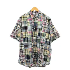 【中古】Supreme×GOODENOUGH　パッチワークシャツ サイズL[79]