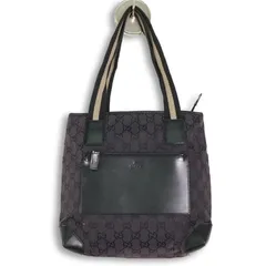 【人気】GUCCI GG Canvas Tote Bag グッチ GGキャンバス トートバッグ レザー 黒 肩掛け シェリーライン 手提げ 通勤通学 旅行 ビジネス