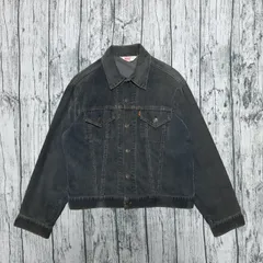 【size 42】ブラック 70s Levi's 70505 コーデュロイジャケット 黒 オレンジタブ オレンジステッチ USA製