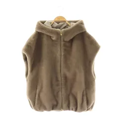 アルアバイル allureville 25AW フェイクミンクファーフーディーブルゾン ジップアップ 2 グレージュ /DO ■OSのサムネイル