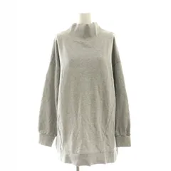 シューラルー SHOO・LA・RUE Tシャツ カットソー リブネックプルオーバー ハイネック コットン M グレー /SS ■OS ■GY39 ■AX