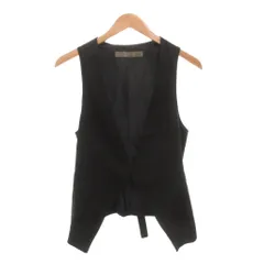 ザラ ベーシック ZARA BASIC ベスト ジレ S Vネック 無地 黒 ブラック /AE ■ECF001