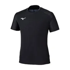 新品 [ミズノ] トレーニングウェア ドライエアロフローＴシャツ 吸汗速乾 通気性 32MAC530 ユニセックス ブラック M