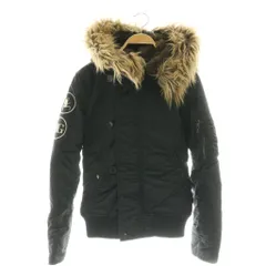 ヒステリックグラマー HYSTERIC GLAMOUR プリマロフト N-2B フライトジャケット アウター フード フェイクファー F ブラック 2AB-6550 /CX ■OSのサムネイル