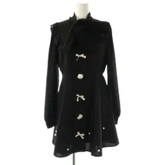 アンクルージュ ANK ROUGE ボウタイ レース ワンピース ミニ M ブラック /DF ■OS