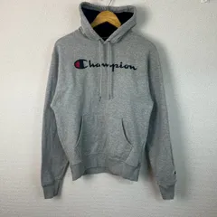 Champion チャンピオン スウェット パーカー ロゴプリント グレー Lサイズ メンズ 古着 スポーツMIX ストリート