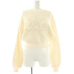 ダーリッチ Darich 25SS ロゴワッフルニットトップス セーター プルオーバー F アイボリー /CX ■OS