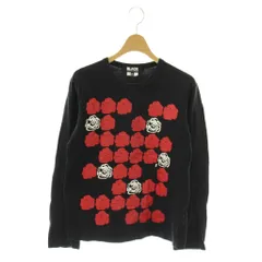 コムデギャルソンブラック COMME des GARCONS BLACK AD2017 カットソー Tシャツ 長袖 プリント S 黒 1T-T006 /DFのサムネイル