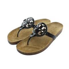 トリーバーチ TORY BURCH トングサンダル フラット ロゴ 10 茶 ブラウン ■GY19 /MQのサムネイル