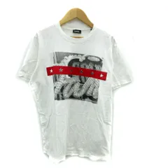 ディーゼル DIESEL Tシャツ カットソー 半袖 ラウンドネック プリント S 白 ホワイト /SY43 ■GY61