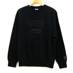 ナイキ スウェット トレーナー トップス 裏起毛 スポーツウエア メンズ Mサイズ ブラック NIKE 【中古】