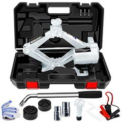 【迅速に発送】NthPOWER 電動ジャッキ 3t 車用電動ジャッキ 12V 耐荷重 3トン ジャッキアップ ハンドレンチ付き 自動車 タイヤ交換電動じゃっき SUV・普通自動車対応車用ジャッキ 安全警告収納ケース付き a03f9e96