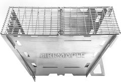【迅速に発送】Fire-Maple キャンプ 焚き火台 バーベキューコンロ ステンレス製 グリル 焼き網付き コンパクト 軽量 折りたたみ 薪ストーブ ウッドストーブ 焚火台 BBQ 登山 アウトドア キャンプ用品 組み立て簡単 収納袋付き b6f7be02
