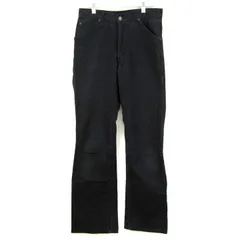 リー ヴィンテージ デニムパンツ ウエスターナー フレア ジーンズ 日本製 メンズ 30×34サイズ ブラック Lee 【中古】