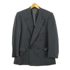 ランバン テーラードジャケット アウター ダブルブレスト メンズ R50-46サイズ 黒×緑 LANVIN 【中古】のサムネイル