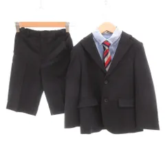 ファミリア Familiar セットアップ フォーマル ジャケット シャツ パンツ ネクタイ 120 紺 ダークネイビー /AE ■GY06