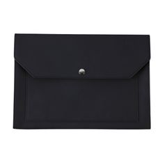 COZENTA A4 ドキュメントケース ファイルフォルダー 書類ケース レザー ビジネス 封筒型 ファイルバッグ (ブラック) [ブラック]