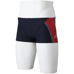 新品 [ミズノ] スイム 水泳 競泳 練習用 トレーニング水着 エクサースーツ ショートスパッツ メンズ N2MBB561 96：ブラック×レッド サイズ：L