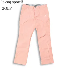 le coq sportif GOLF ルコック スポルティフ ゴルフ 通年 ロゴ刺繍★ ストレッチ 総柄 スラックス パンツ Sz.82 メンズ