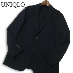 23SS★ UNIQLO ユニクロ 春夏 感動ジャケット★ 2B テーラード ジャケット Sz.S メンズ 黒